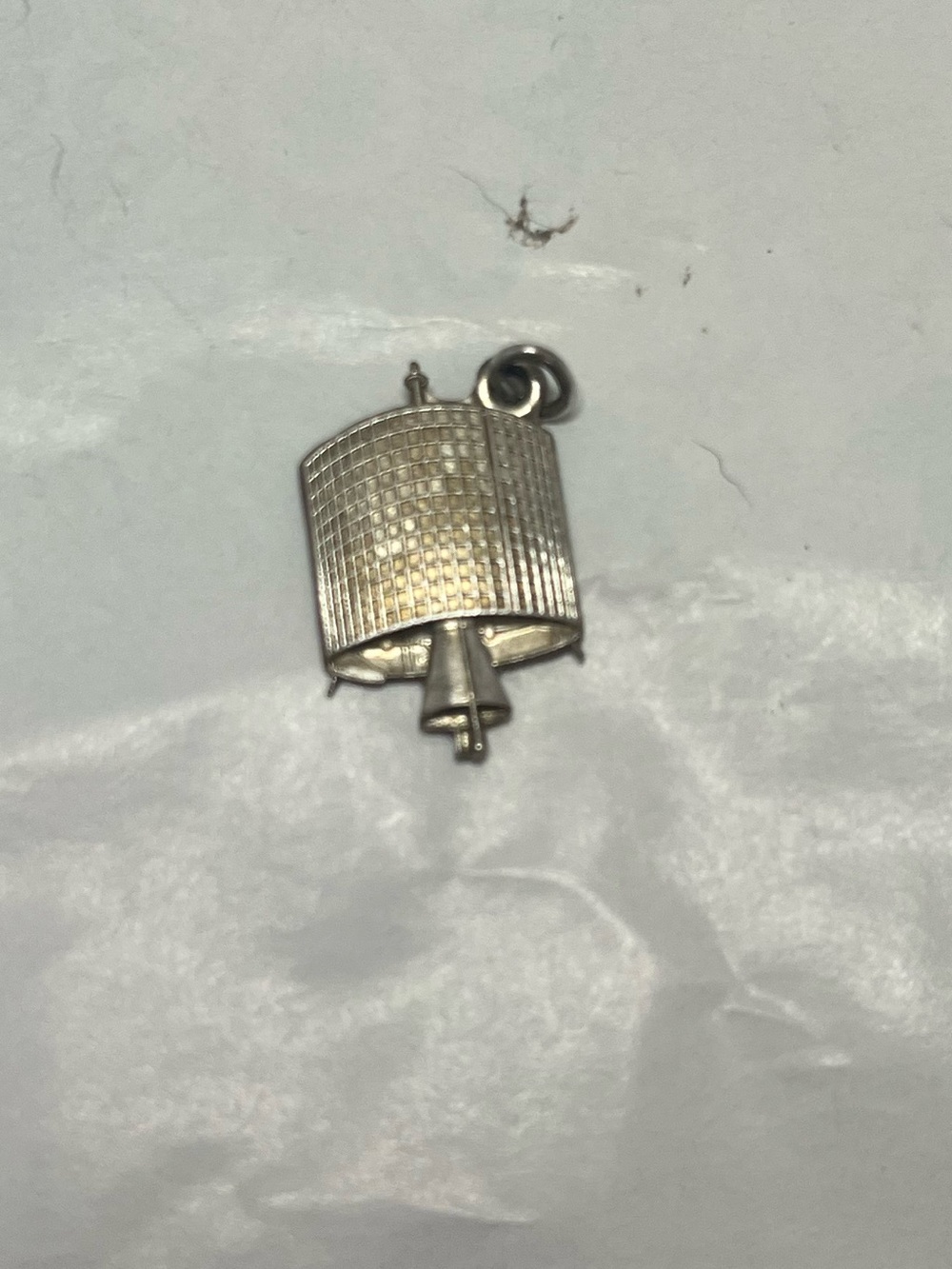 1960s Vintage sterling Silver space orbit satellite NASA Charm Pendant